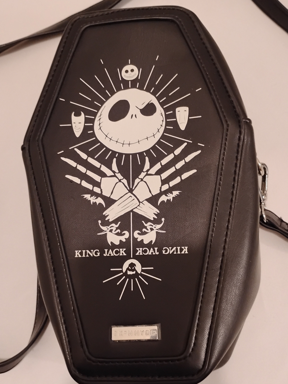 King Jack Black Coffin Crossbody  Novelty Bag Goth